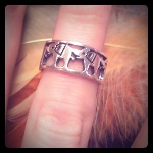 Size 6 Elephant Ring 9.25 Sterling Silver